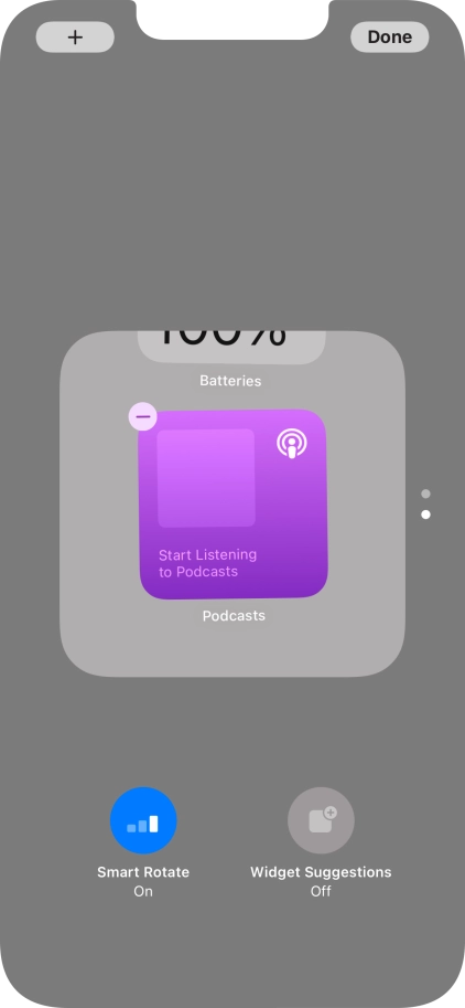 Press Smart Rotate to turn the function on or off.