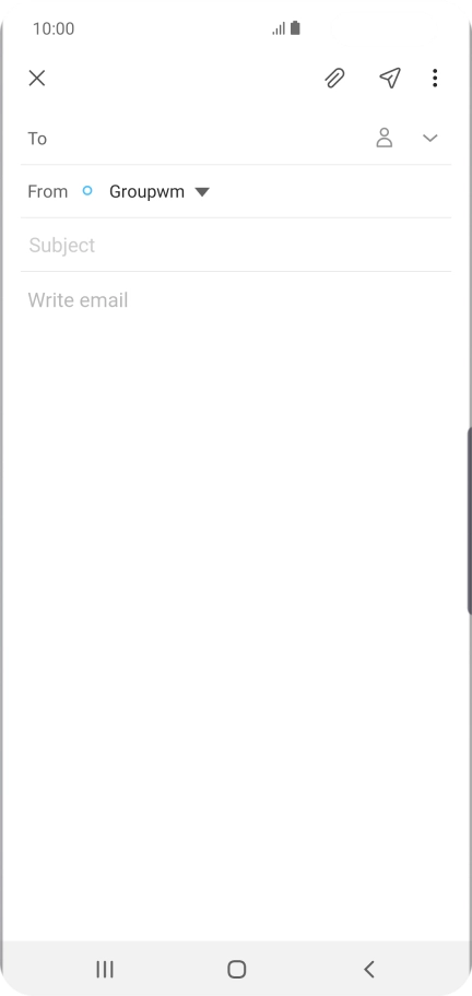 Press To and key in the first letters of the recipient's name. Press To and key in the first letters of the recipient's name.