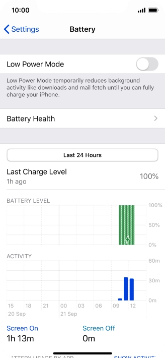 Press Battery Health.