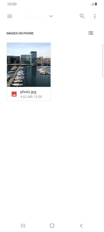 Press the required file.