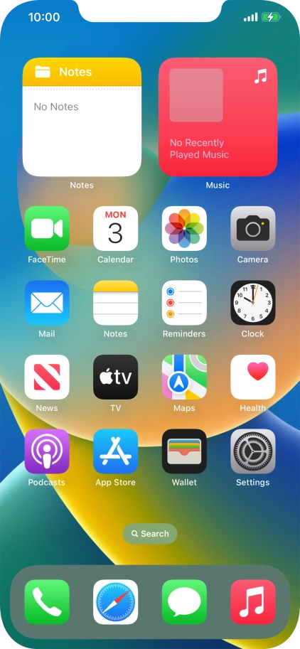 When the battery charging icon is displayed, the battery is charging.