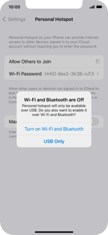 If Wi-Fi is turned off, press Turn on Wi-Fi and Bluetooth.
