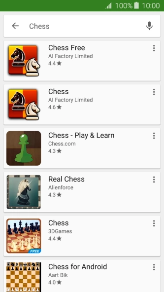 Press the required app.