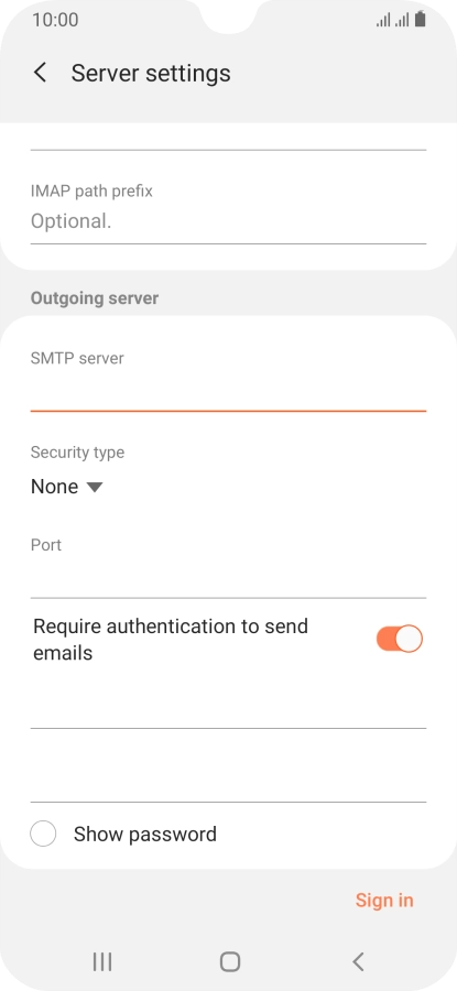 Press the drop down list below 