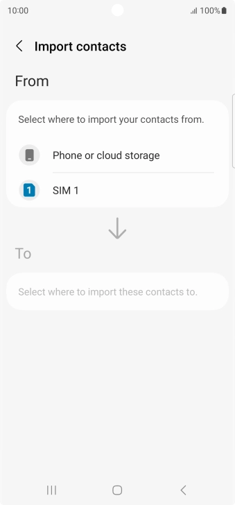 Press the name of the SIM.