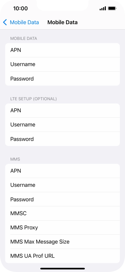 Press APN and key in live.vodafone.com. Press APN and key in live.vodafone.com.