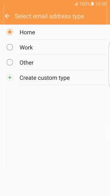 Press the required email type.