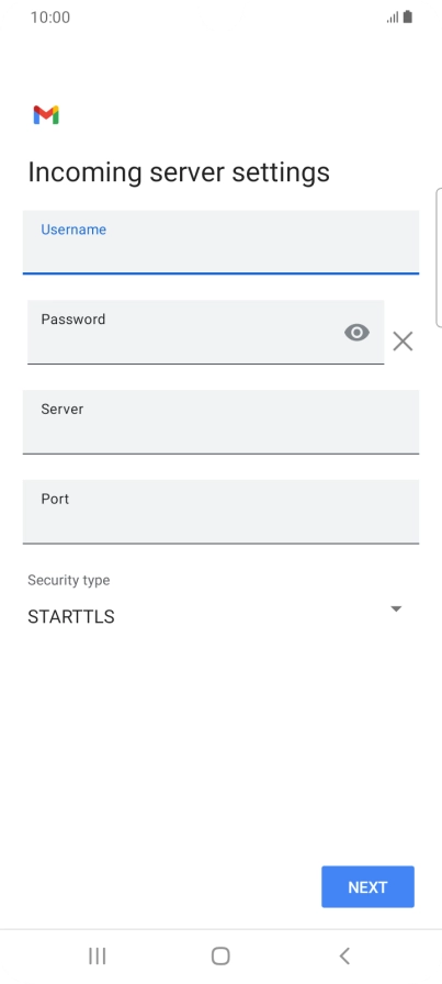 Press the field below 