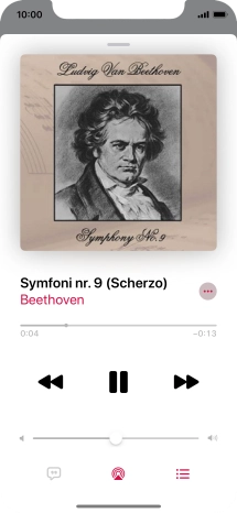 Press arrow right to go to the next audio file.