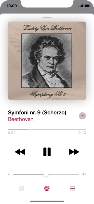 Press arrow right to go to the next audio file.