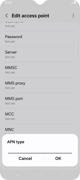 Key in mms and press OK.