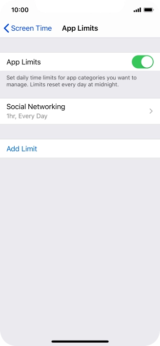 Press the required category.