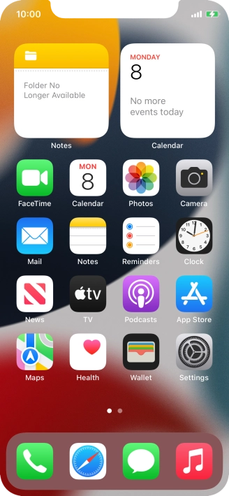 When the battery charging icon is displayed, the battery is charging.