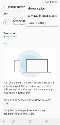 Press Configure Mobile Hotspot.