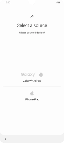 Press the required setting and follow the instructions on the screen to transfer the content from another phone.
