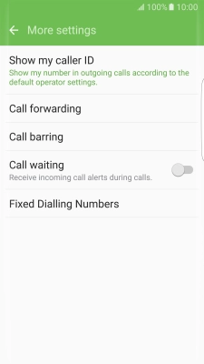 Press Fixed Dialling Numbers. Press Fixed Dialling Numbers.