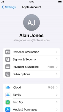 Press the Home key to return to the home screen.