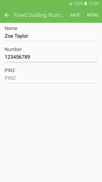 Press PIN2 and key in your PIN2.