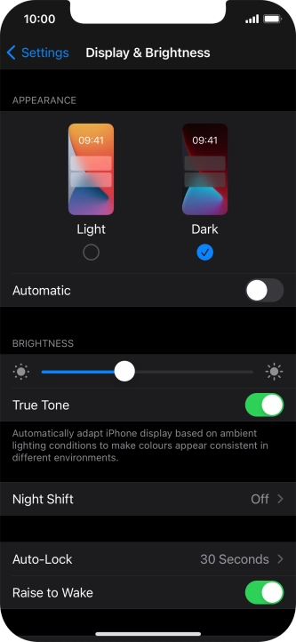 Press the indicator next to Press the indicator next to