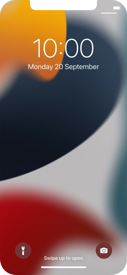 Slide your finger upwards starting from the bottom of the screen.