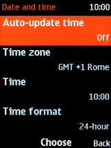 Select Auto-update time.