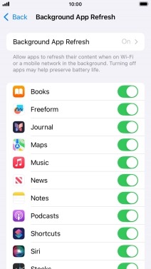 Press Background App Refresh.