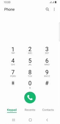 Press the menu icon.