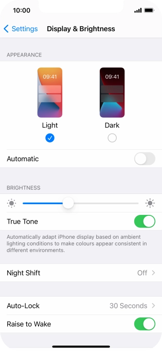 Press Dark. Press Dark.