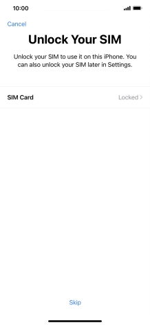 Press SIM Card.