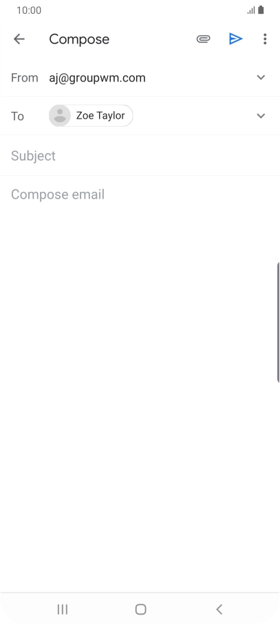 Press Subject and key in the required subject.