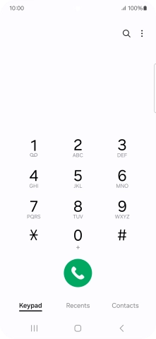 Press the menu icon.