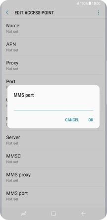 Key in 80 and press OK.