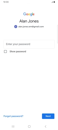 Press the field below 