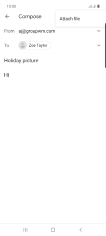 Press Attach file and go to the required folder.