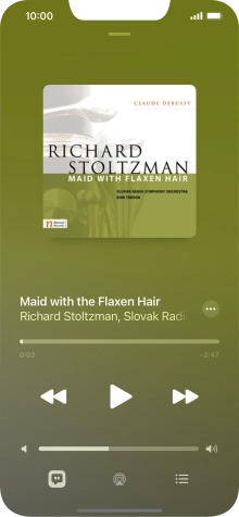 Press arrow right to go to the next audio file.