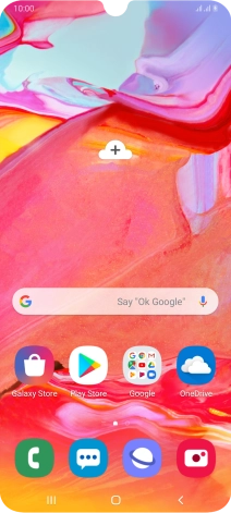 When the battery charging icon is displayed, the battery is charging.