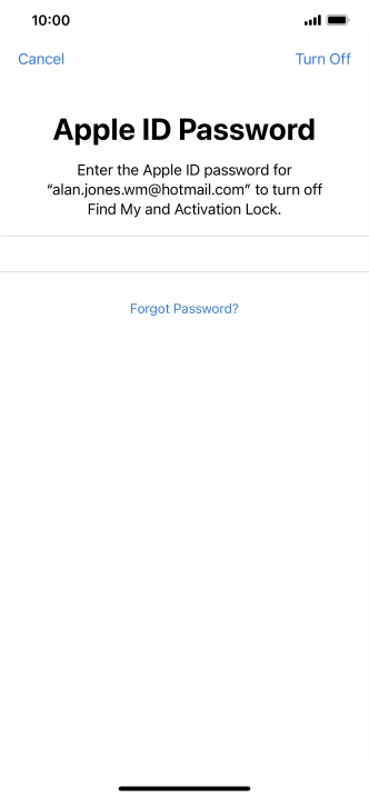 Press Turn Off. Press Turn Off.
