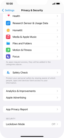 Press App Privacy Report.
