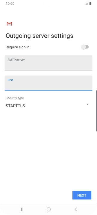 Press the field below 