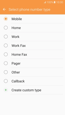 Press the required number type.