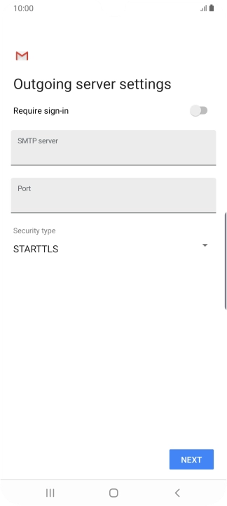 Press the field below 