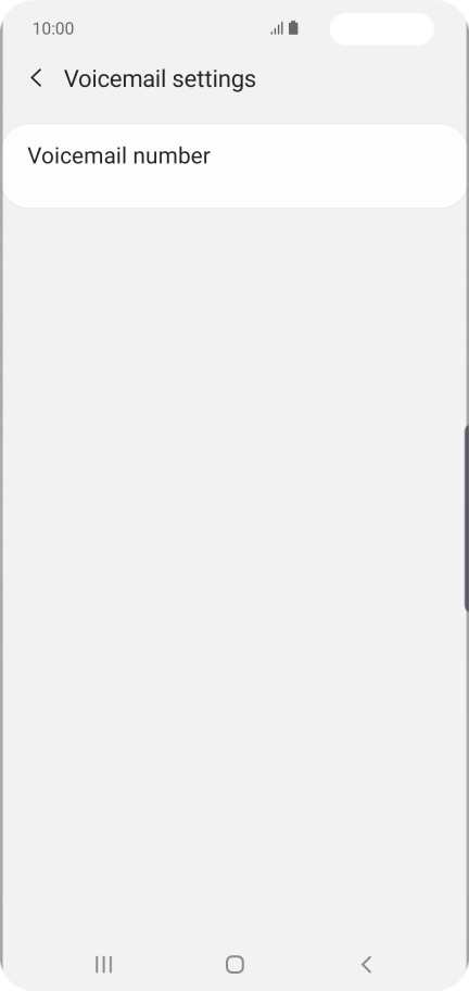 Press Voicemail number.