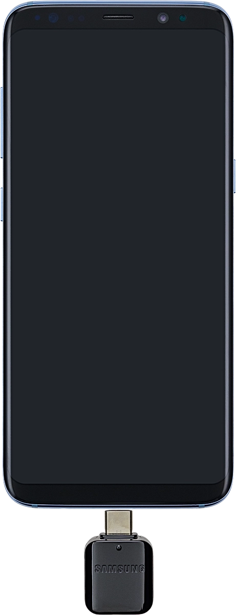 Connect your phone to another phone via data cable and, if required, the adaptor included.