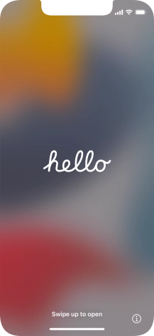 Slide your finger upwards starting from the bottom of the screen.