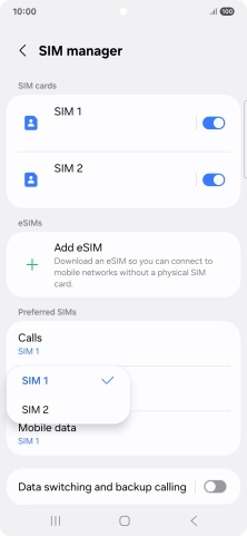 Press the required price plan.