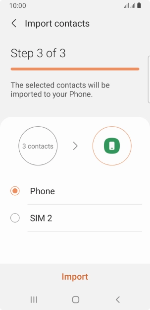 Press Import. Press Import.