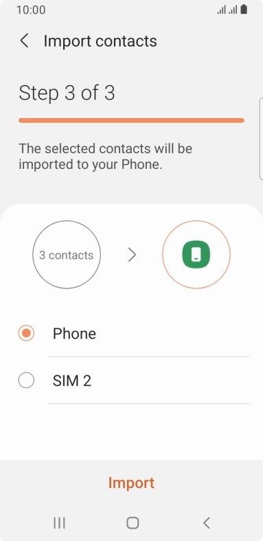 Press Import. Press Import.