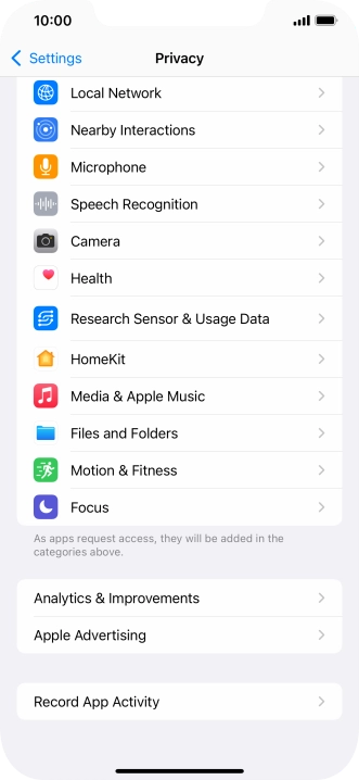 Press Record App Activity.