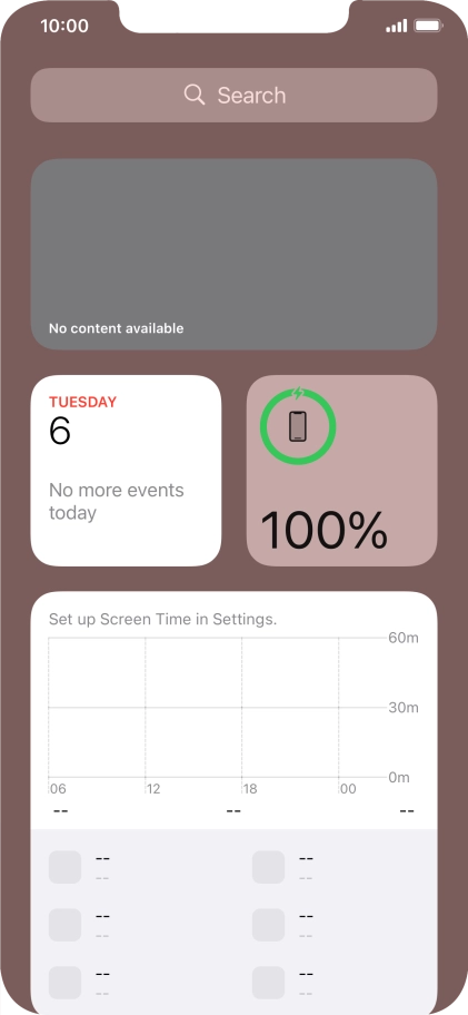 Slide your finger upwards on the screen.
