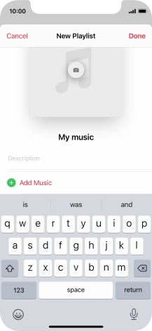 Press Add Music.